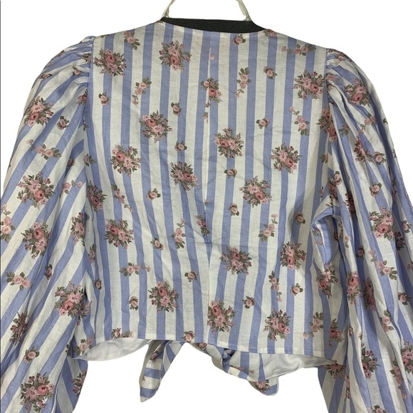 - Show Me Your Mumu X Pinck Addie Skirt Top Set Pink Floral Palmetto Blue Pink - Picture 9 of 13